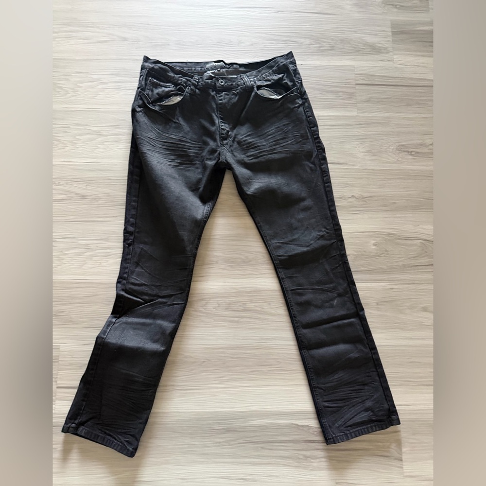 Michael Cherry Black Denim Jeans size 42/34